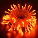 Dalugo Orange Fairy Lights,10ft 3M 30 LED Orange Lights Halloween with Timer, Battery Operated String Lights for Indoor Outdoor Halloween Autumn Decorations
