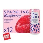 Dash 12 X 330ml Raspberry Sparkling Water