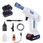 Dayplus Rechargeable Jet Washer, Portable High-pressure Car Wash, 6-in-1 Nozzle 2 X Batteries – With Code – Sold by Zhitaozhang Tool Store