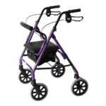 Days Lightweight Folding Rollator with Seat, Small Purple