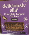Deliciously Ella Raisin Chocolate Topped Oat Bars 3 x 50g – Instore (York)