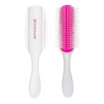 Denman D4 Curl Hair Brush, Cherry Blossom, 9-Row Styling