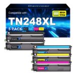 Denvoer TN248XL Toner 5-Pack for MFC-L3740CDWE, DCP-L3560CDW, MFC-L3760CDW