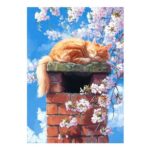 Diamond Painting Art Sleeping Kitten