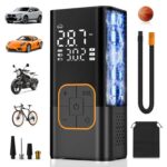 Digital Cordless Electric Car & Bike Tyre Inflator Air Compressor Dual Values Display – Sold by Borgbo / FBA