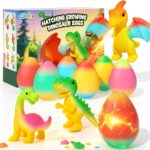 Dinosaur Hatching Surprise Eggs – 6 Pack Dinosaur Toys for Kids 3-5 5-7 6-8