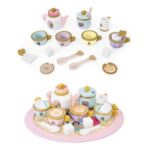Disney Princess Wooden Tea Set for Kids Pink