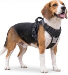 Dog Harness Medium, No Pull Dog Harness with Front Clip, Reflective Anti Pull dog harnesses, Magnetic Buckle, No Choke Pet Vest with Skin-Friendly Handle & Breathable Mesh, Black, M