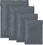 Double Dragon 60 Mixed Size Self-Seal Mailer Bags Tamper-Proof Plastic Packaging for Mailing, Postage, Shipping & Delivery Grey (4 Sizes Small to Large 15 Each)