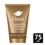 Dove Summer Revived Sunkissed Glow Medium to Dark Gradual Tan Lotion 75 Ml