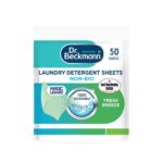 Dr. Beckmann Laundry Detergent Sheets, NON-BIO, Fresh Breeze, 50 Sheets, 100% Dissolvable – Discount at Checkout