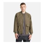 Durable Water Repellent Utility Bomber for Men in Green WATER