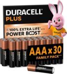 Duracell Plus AAA Alkaline Batteries (Pack of 30)