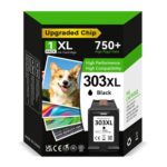 ECOINKO 303XL Black Ink Cartridge 750 Pages for HP Envy/Tango