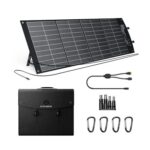ELECAENTA 120W ETFE HPBC Foldable Solar Charger, 3 Ports PD