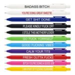 ENAESLOT 11-Piece Funny Rude Pens Set for Adults
