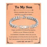EPVID Cuban Link Chain Bracelet for Men and Teens