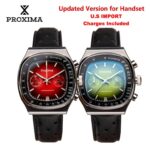 EXCLUSIVEProxima PX1734 Retro Quartz Chronograph Mens Watch ( Seiko VK64 meca-quartz / Date / Screw-down crown ) w/codeproxima Official Store