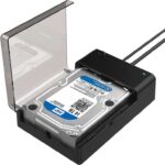 EXCLUSIVESABRENT EC-DFLT Hard Drive Docking Station SATA to USB Adaptor ( HDD / SSD / USB3.0 ) with voucher Store4PC-UK/FBA