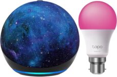 Echo Dot Kids (newest gen) Stardust Tapo L530BA Smart Bulb (B22), with Alexa Early Access