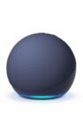 Echo Dot (Newest gen) Bluetooth smart speaker with big vibrant sound and Wi-Fi with Alexa Dark Sea Blue/Charcoal/Glacier White Prime Deal