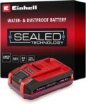 Einhell 18V Sealed 4.0Ah Plus Lithium-Ion Battery PXC, 2nd Generation IP57 Waterproof & Dust Protection