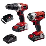 Einhell Cordless Drill & Impact Driver Set 18V PXC 2X Batteries Included 44Nm Drill/Driver, 2,300rpm Impact Driver, Charger, Storage Bag