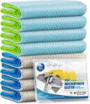 Ekedalen 8X Magic Microfibre Glass Cleaning Cloths for Lint Free Polishing