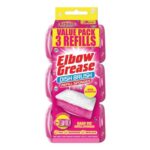 Elbow Grease Dish Brush Refills, Pink Sponges (3 Pack)