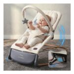 Electric Baby Bouncer and Ergonomic Swing Chair with Tap Control