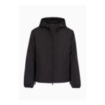 Emporio Armani Mens All over Print Water Resistant Windproof Rain Anorak