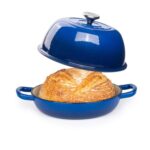 Enamelled Cast Iron Dutch Oven, 6 Qt, Dark Blue Nuovva