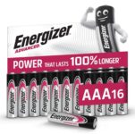 Energizer Advanced – AAA Batteries (16 Pack) Up To 100% Longer Lasting