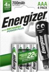 Energizer Recharge Power Plus Rechargeable AAA Batteries (4 Pack) 700 mAh