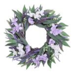 Enyhom Spring Lavender Door Wreath, 45cm, All-Season Indoor/Outdoor Decor