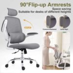 Ergonomic Mesh Office Chair with Adjustable Lumbar, Space-saving Armchair sold by Tonfary FBA