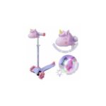Evo Light up Mini Cruiser Unicorn 3 Wheel Scooter – Purple