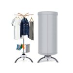 Evvviee Compact Heated Clothes Dryer with Cover 2-Layer 900W