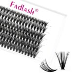 FADLASH Fluffy Cluster Lashes 40D 0.07mm D Curl 12mm Russian Natural Lash – Sold by Xingxing girl / FBA