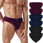 FALARY Mens Briefs Multipack of 6 Mens Underwear Soft Breathable Pure Cotton Underpants for Sports with No Itchy Labels Anti Chafing