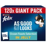 FELIX As Good As it Looks Adult Ocean Feasts 120 x 85g Pouches (discount at checkout) Possible further 20% off on 1st S&S order