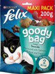 FELIX Goody Bag Seaside Mix Salmon, Pollock and Trout Cat Treats 200g (Pack of 5)