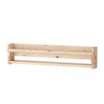 FLISAT Wall Storage, Light White Stained Pine, 70x9x16 Cm