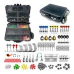 FOLANDO 187pcs Fishing Accessories Kit with Tackle Box