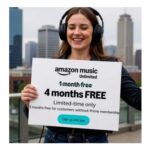 FREE 4 Months Amazon Music Unlimited (Worth At Least £47.96)