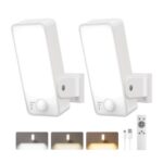 FULNIX Outdoor Motion Sensor Light, 12000mAh, 600 Lumen, Rechargeable, IP65