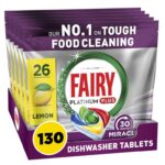 Fairy 30 Minute Miracle Platinum Plus Dishwasher Tablets, 130 Capsules