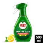 Fairy Skip the Soak Dish Power Spray Lemon, 500ml