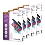 Fellowes A4 Laminating Pouches, Gloss Finish, 160 Micron, 500 Sheets