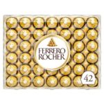 Ferrero Rocher Milk Chocolate Hazelnut Pralines Gift Box 42 Pieces More Card Price